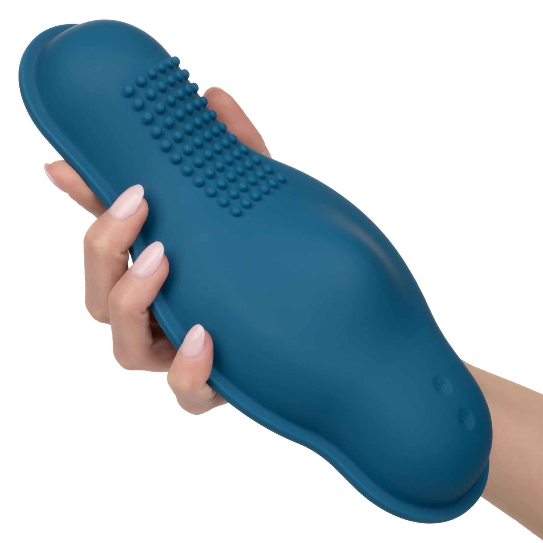 Dual Rider Bump And Grind Vibrator - Hand Shot - Product