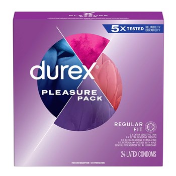 Durex Pleasure Pack Condom box 24 count