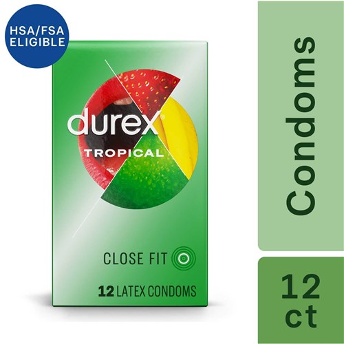 Durex Tropical Flavors Condom box 12 count