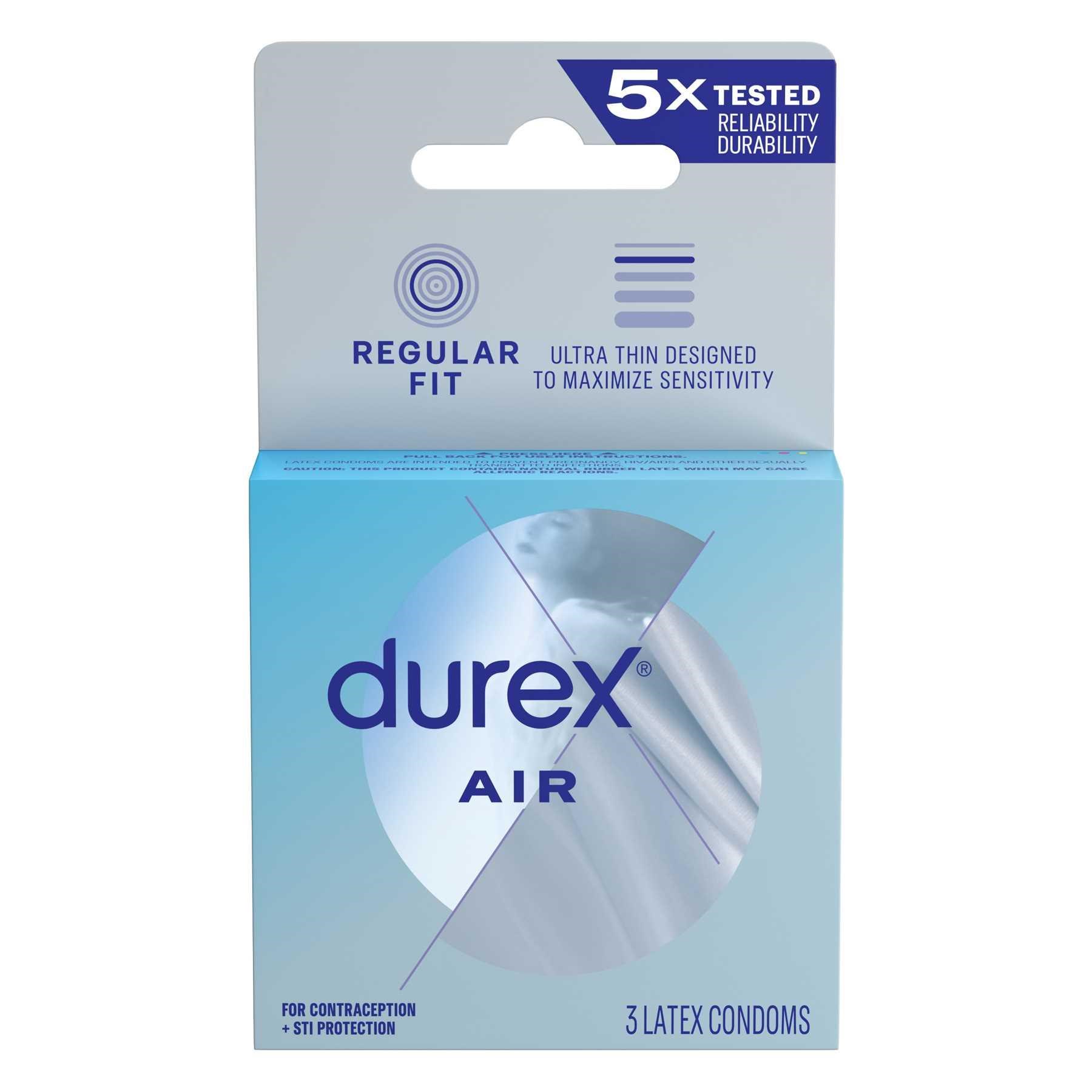 Durex Air Condoms - 3 count box