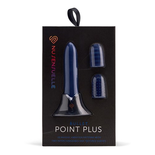 Nu Sensuelle Point Plus Rechargeable Bullet with Attachments - Packaging Shot