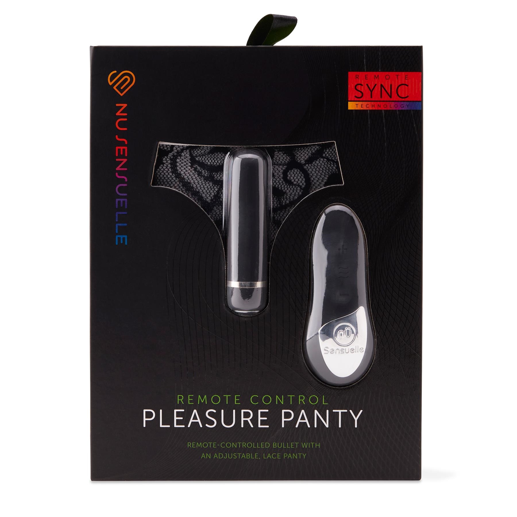 Nu Sensuelle Pleasure Panty With Remote Control - Packaging Shot - Black