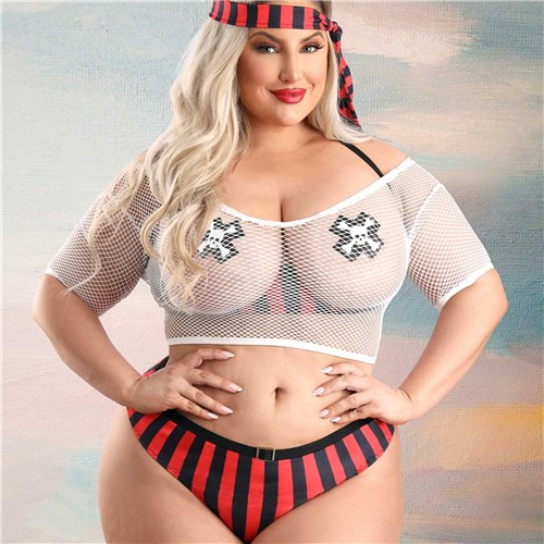 Treasured Pirate Costume Set cropped front queen