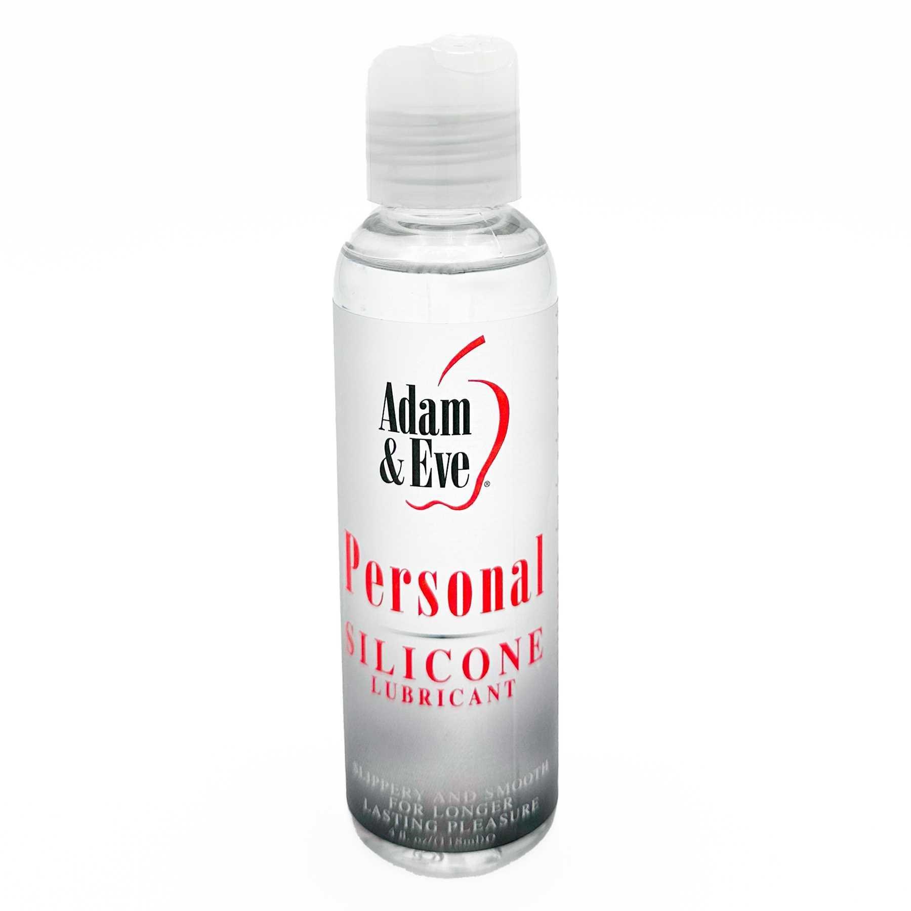 Adam & Eve Personal Silicone Lubricant 4 oz front of bottle