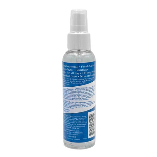 A&E Pure and Clean Misting Toy Cleaner 40z back of bottle
