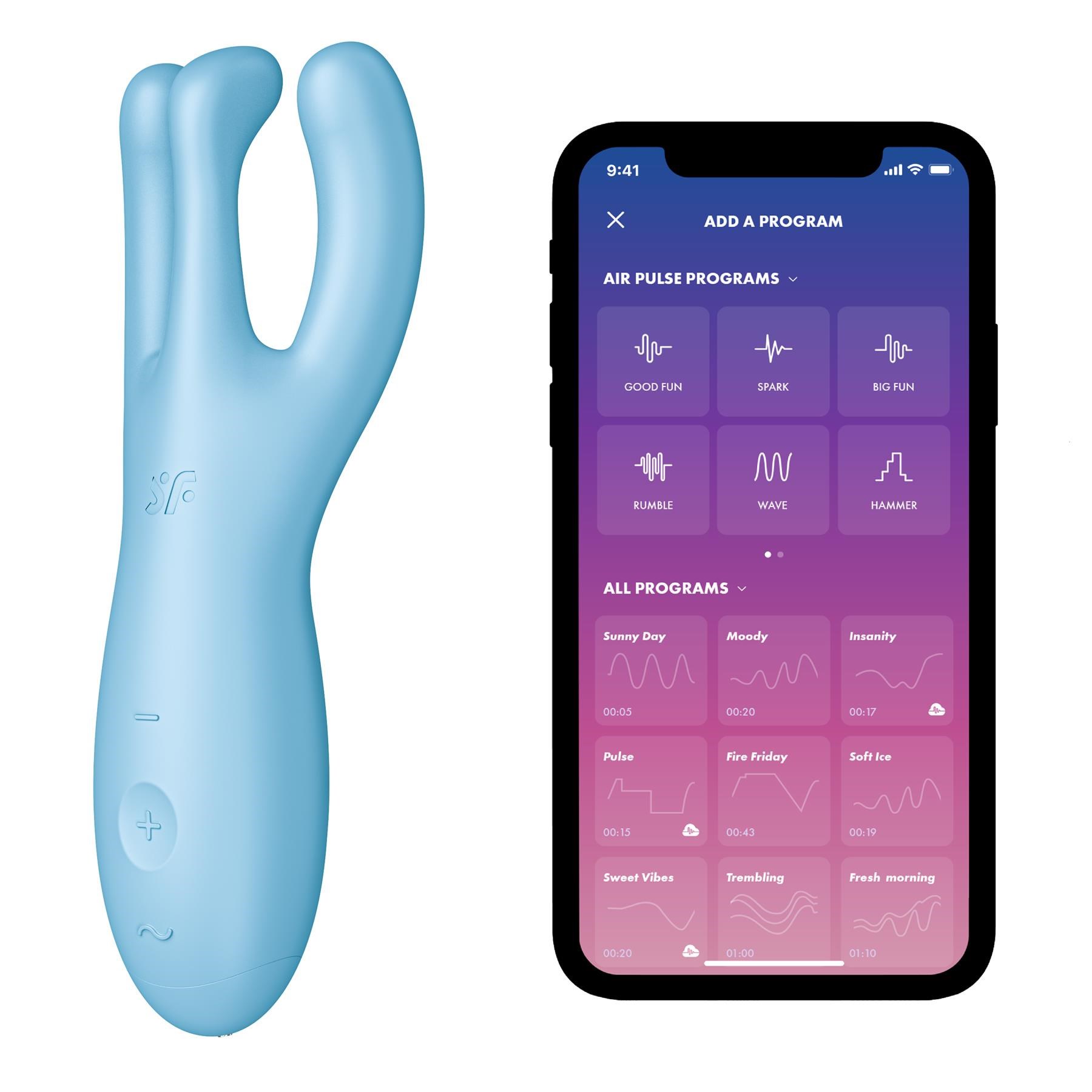 Satisfyer Threesome 4 Vibrator - Product with Phone App