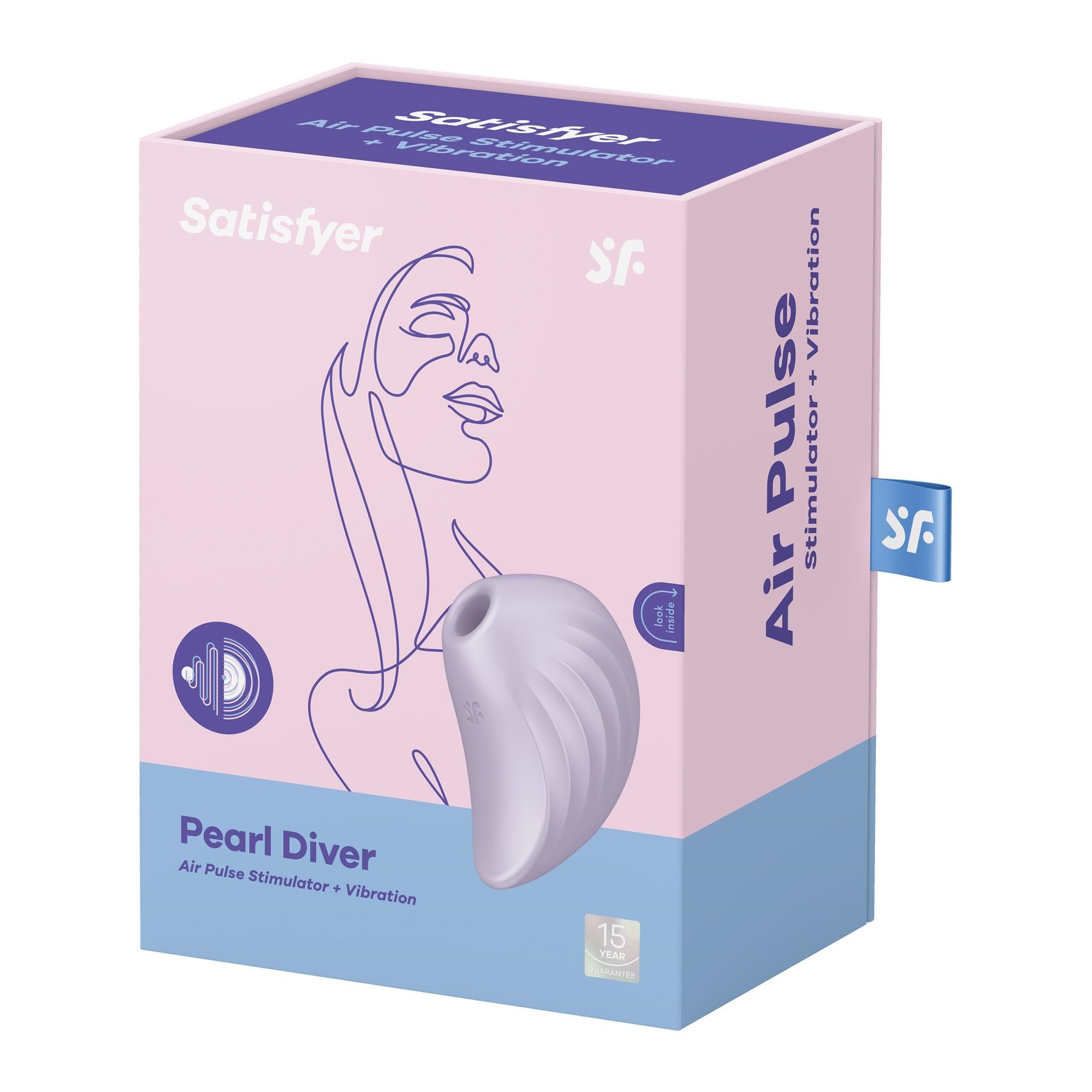Satisfyer Pearl Diver Air Pulse Clitoral Stimulator - Packaging Shot