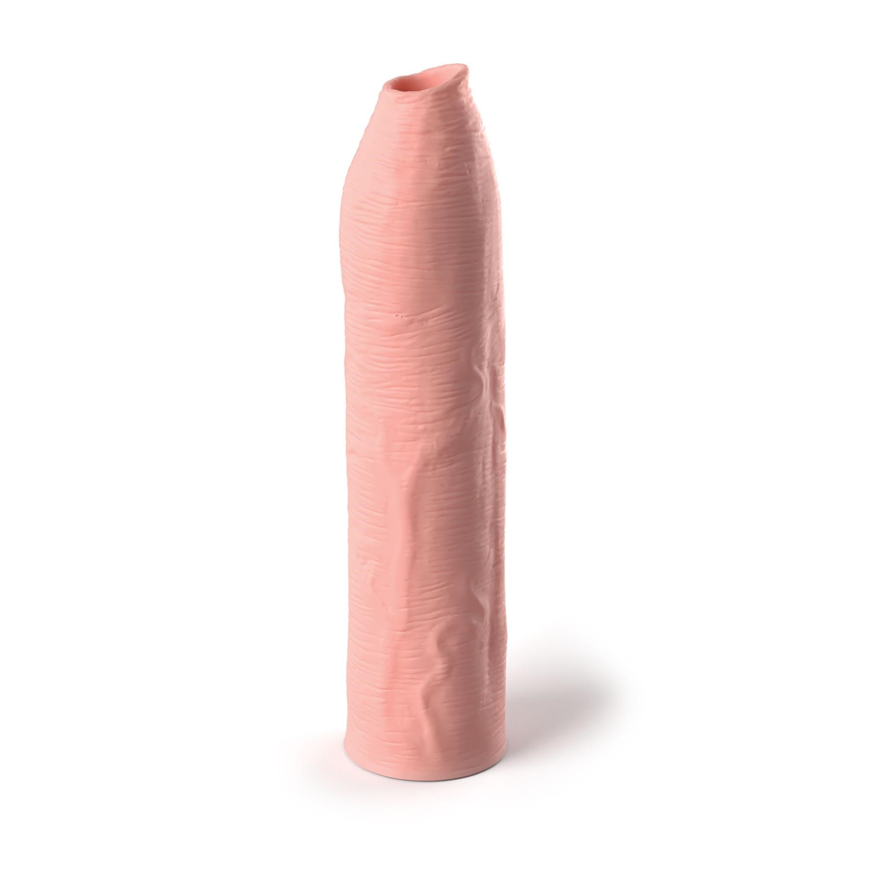Fantasy X-Tensions Elite Uncut Silicone Penis Enhancer - Product Shot - White
