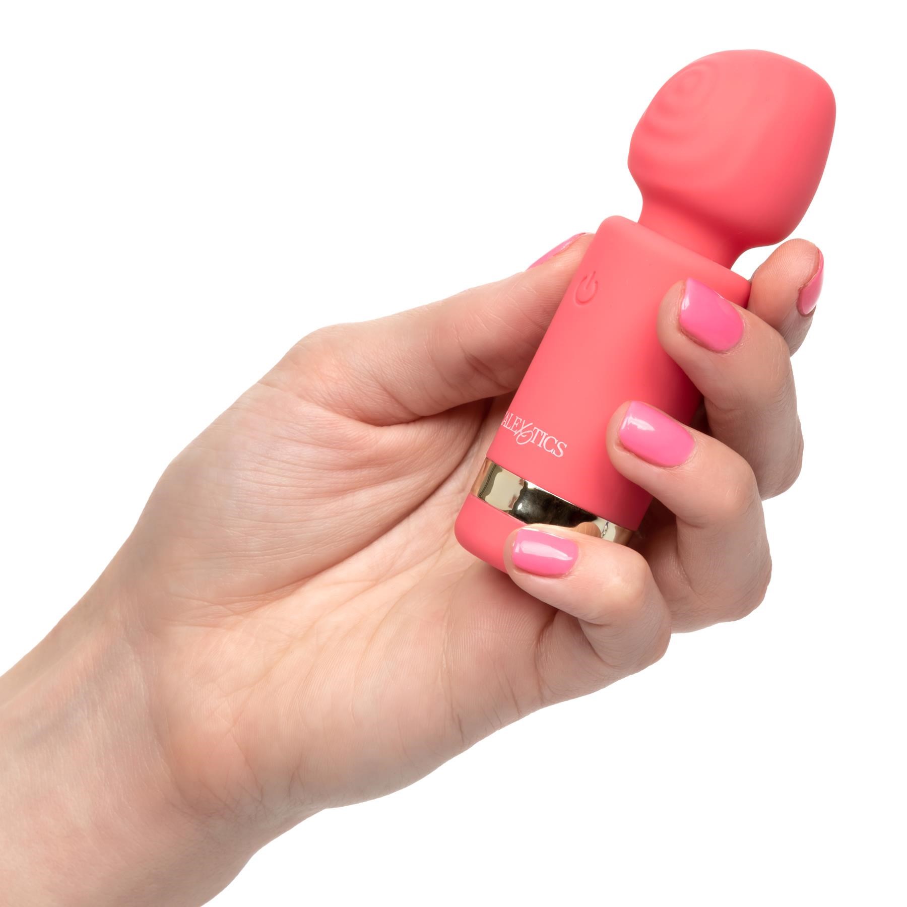 Slay #ExciteMe Mini Wand Massager - Hand Shot to Show Size