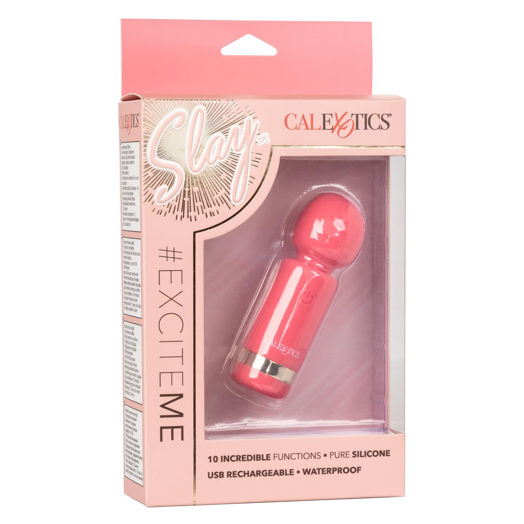 Slay #ExciteMe Mini Wand Massager - Packaging Shot