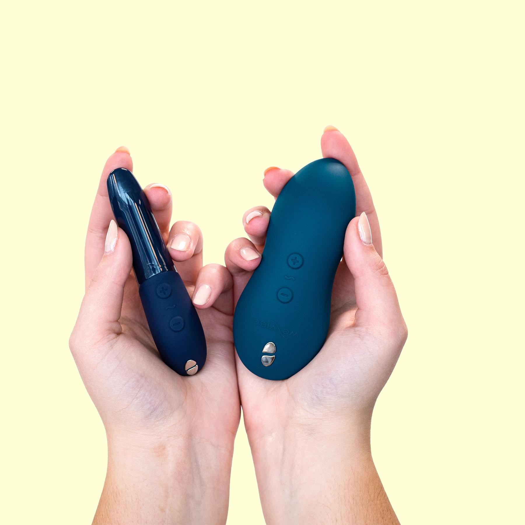 We-Vibe Forever Favorites Touch X & Tango X Bullet Set - Hand Shot - Both Products