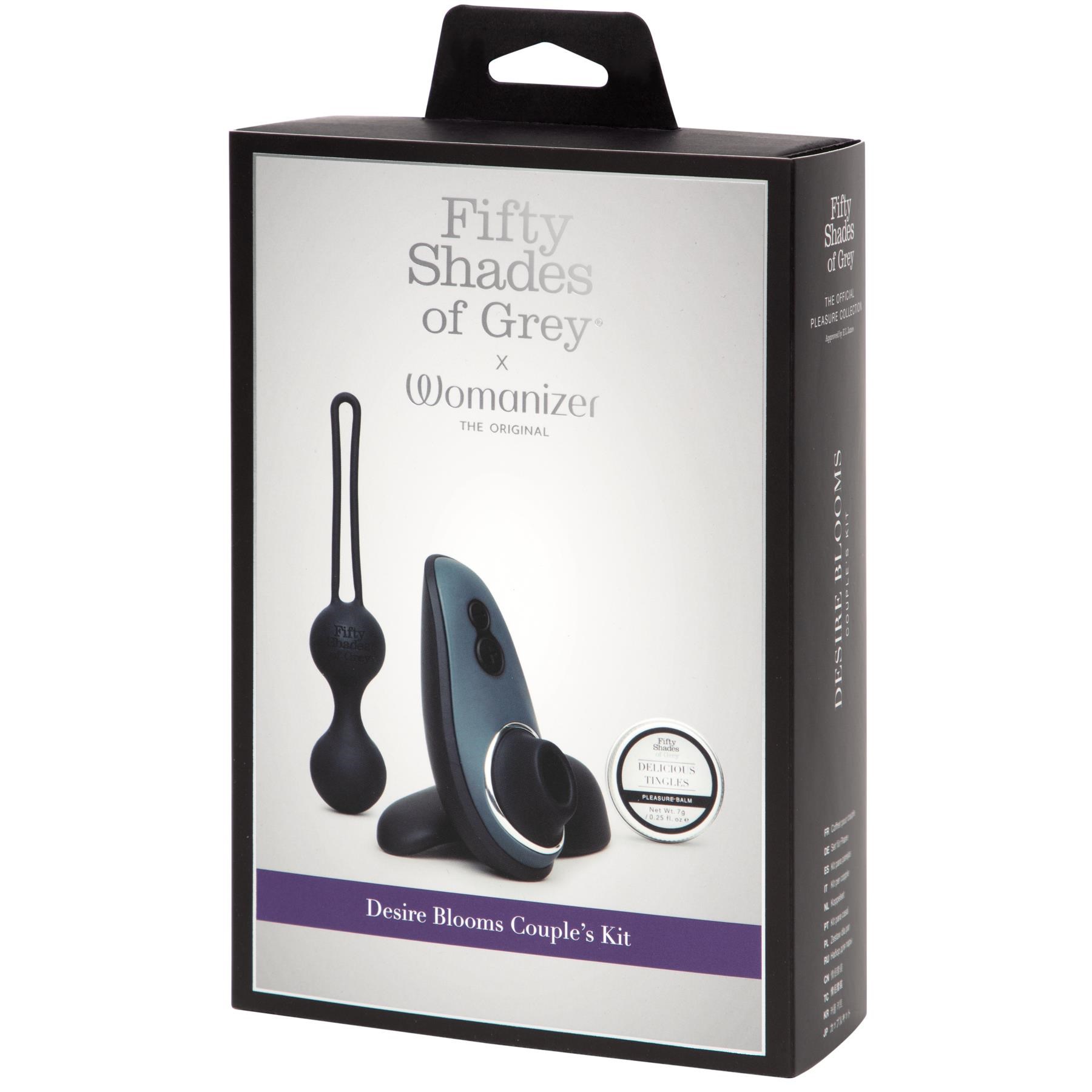 Fifty Shades of Grey & Womanizer Desire Blooms Couples Kit - Packaging