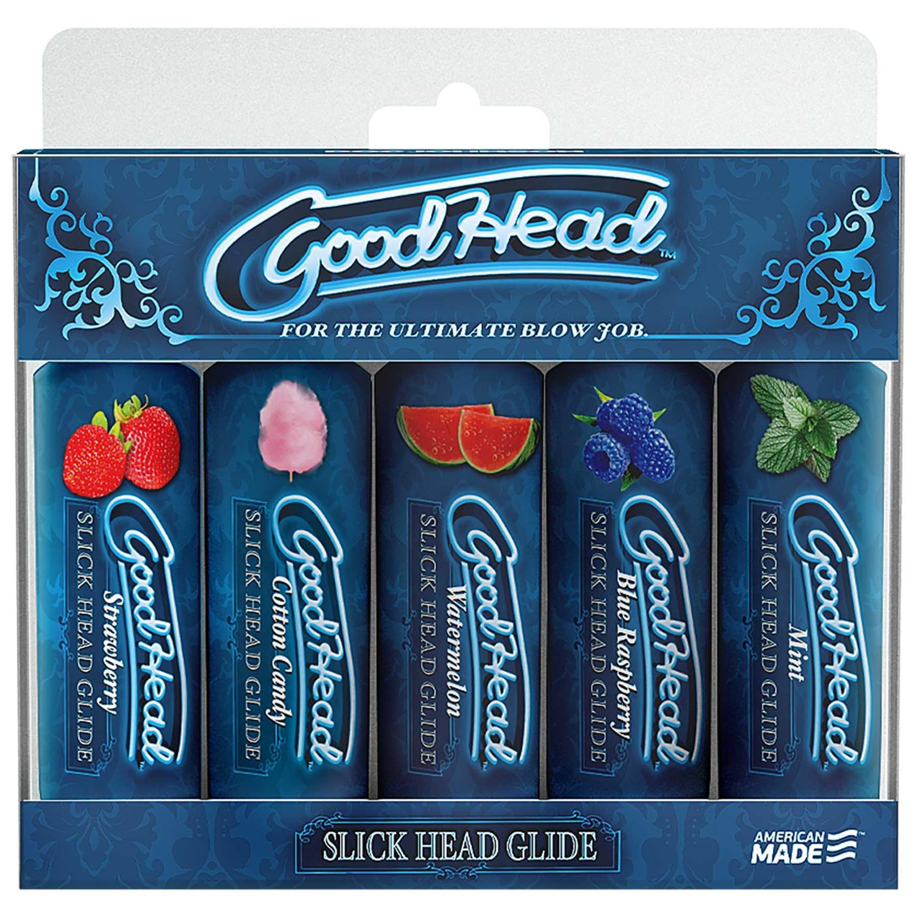 GoodHead - Slick Head Glide - 5 Pack - 1 fl. oz in packaging