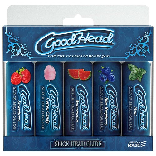 GoodHead - Slick Head Glide - 5 Pack - 1 fl. oz in packaging