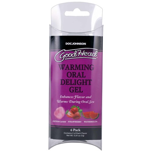 GoodHead - Warming Head Oral Delight Gel - 6 Pack - 0.24 oz. front of packaging
