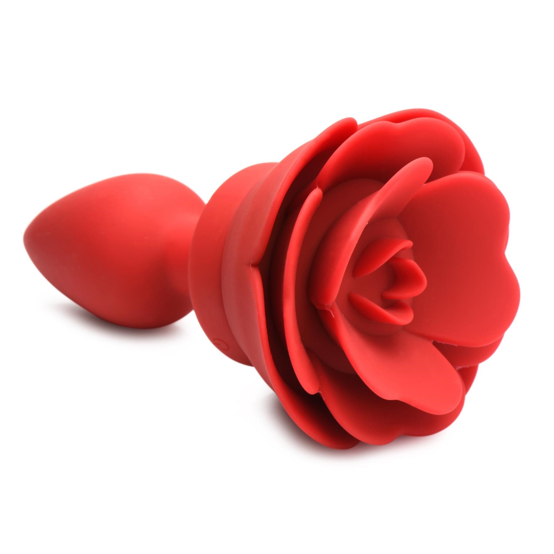 Booty Sparks Vibrating Rose Anal Plug with Remote Control - Product Shot #3
