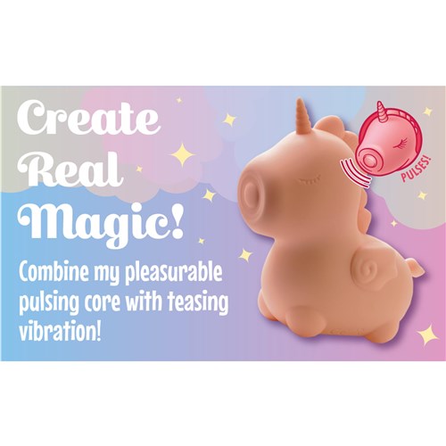 Unihorn Heart Throb Mini Unicorn Vibrator - Lifestyle Image