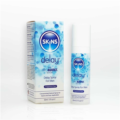 Skins Natural Delay Spray 30ml bottle & box front