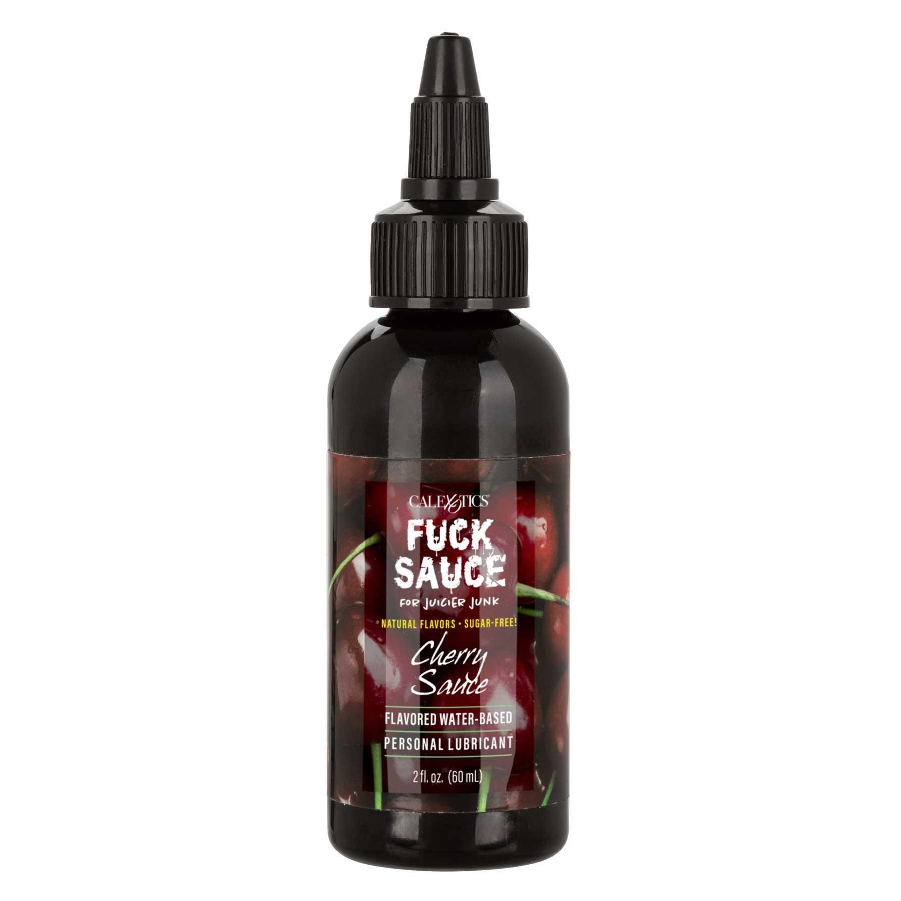 I589-F*ck Sauce™ Flavored Water-Based Personal Lubricant black cherry front