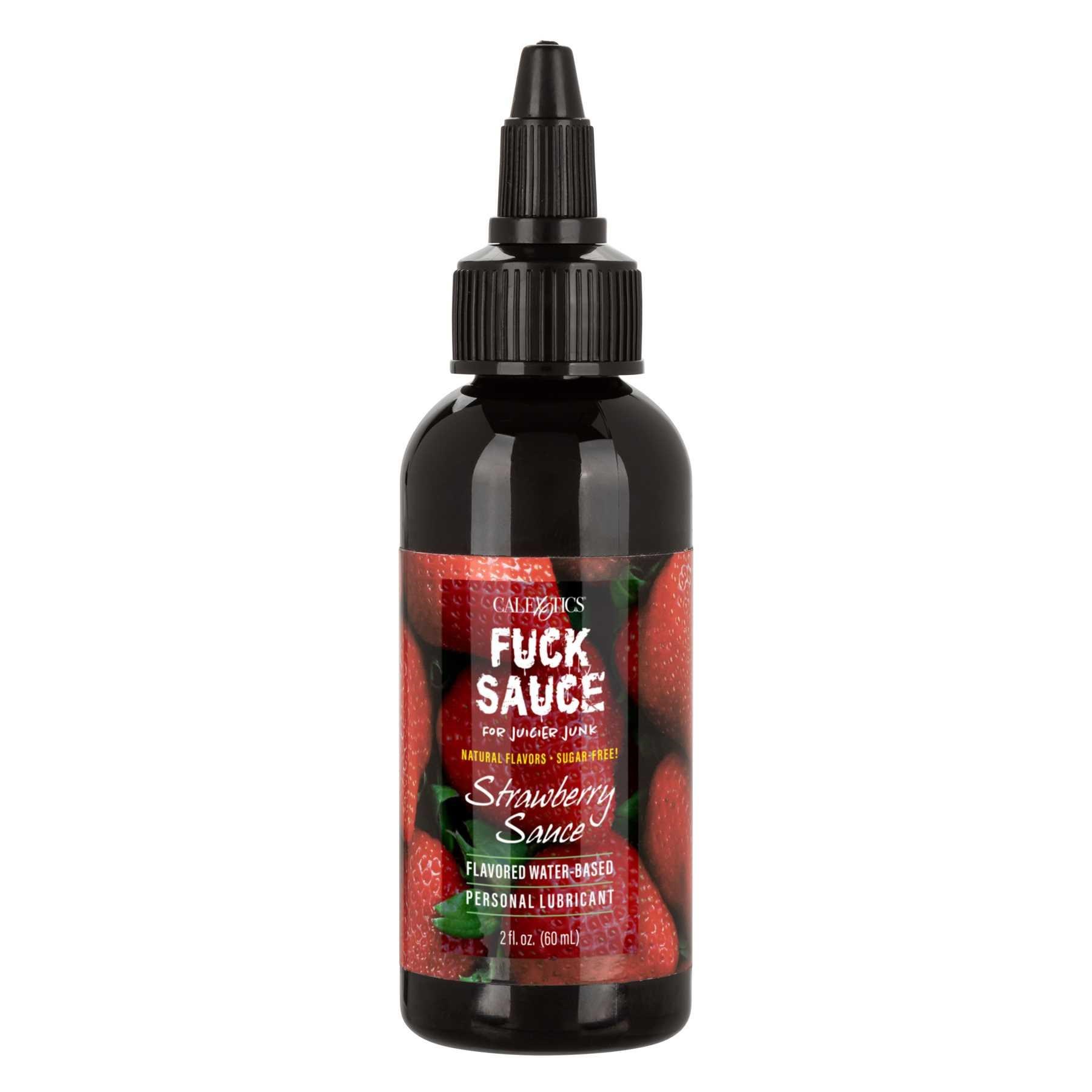 I589-F*ck Sauce™ Flavored Water-Based Personal Lubricant strawberry front