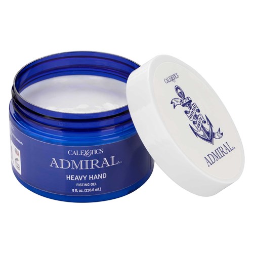 I592-Admiral™ Heavy Hand Fisting Gel Jar front w/top showing