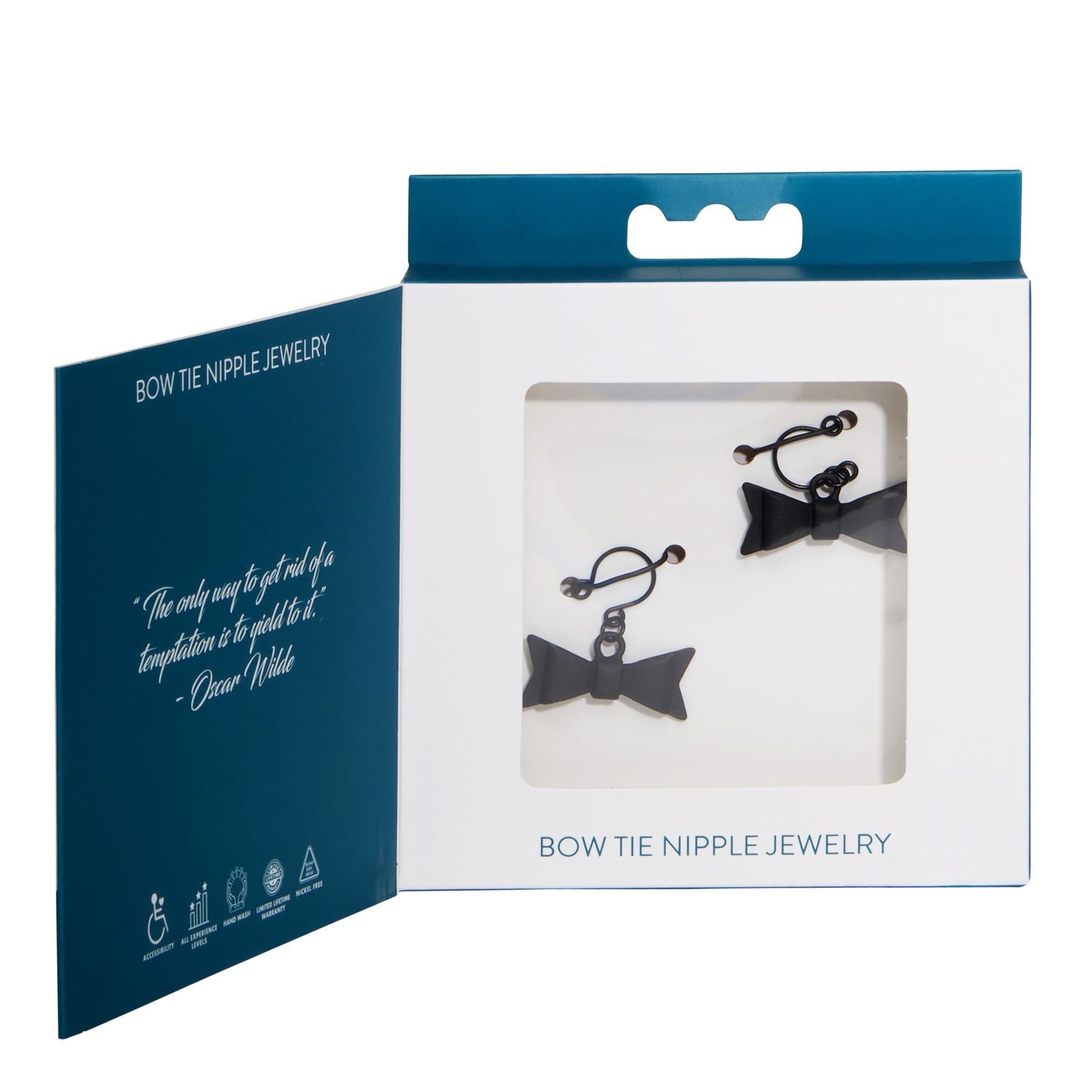 Sincerely Bow Tie Nipple Jewelry - Open Box Shot