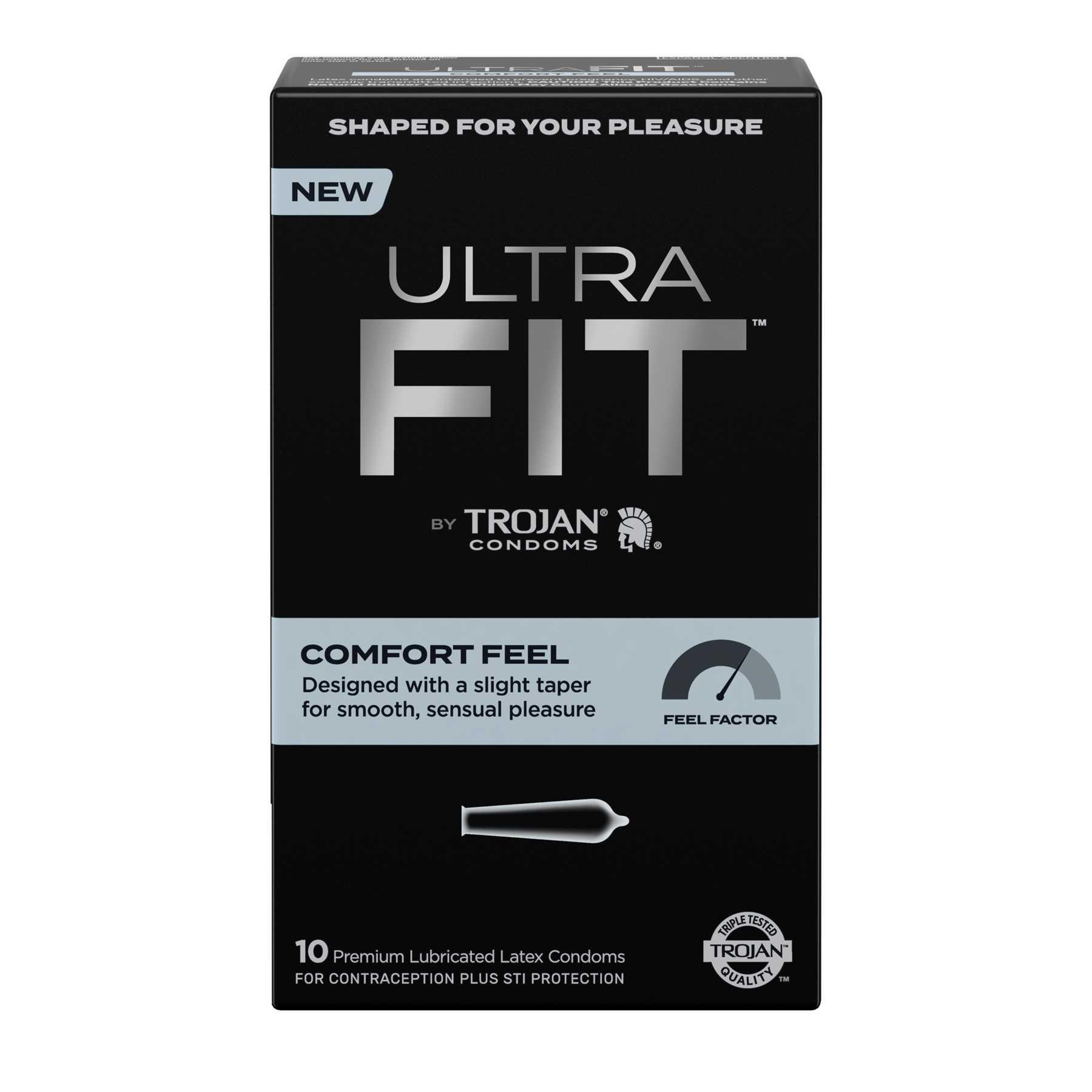 I608-Trojan Ultrafit Comfort Feel 10 ct