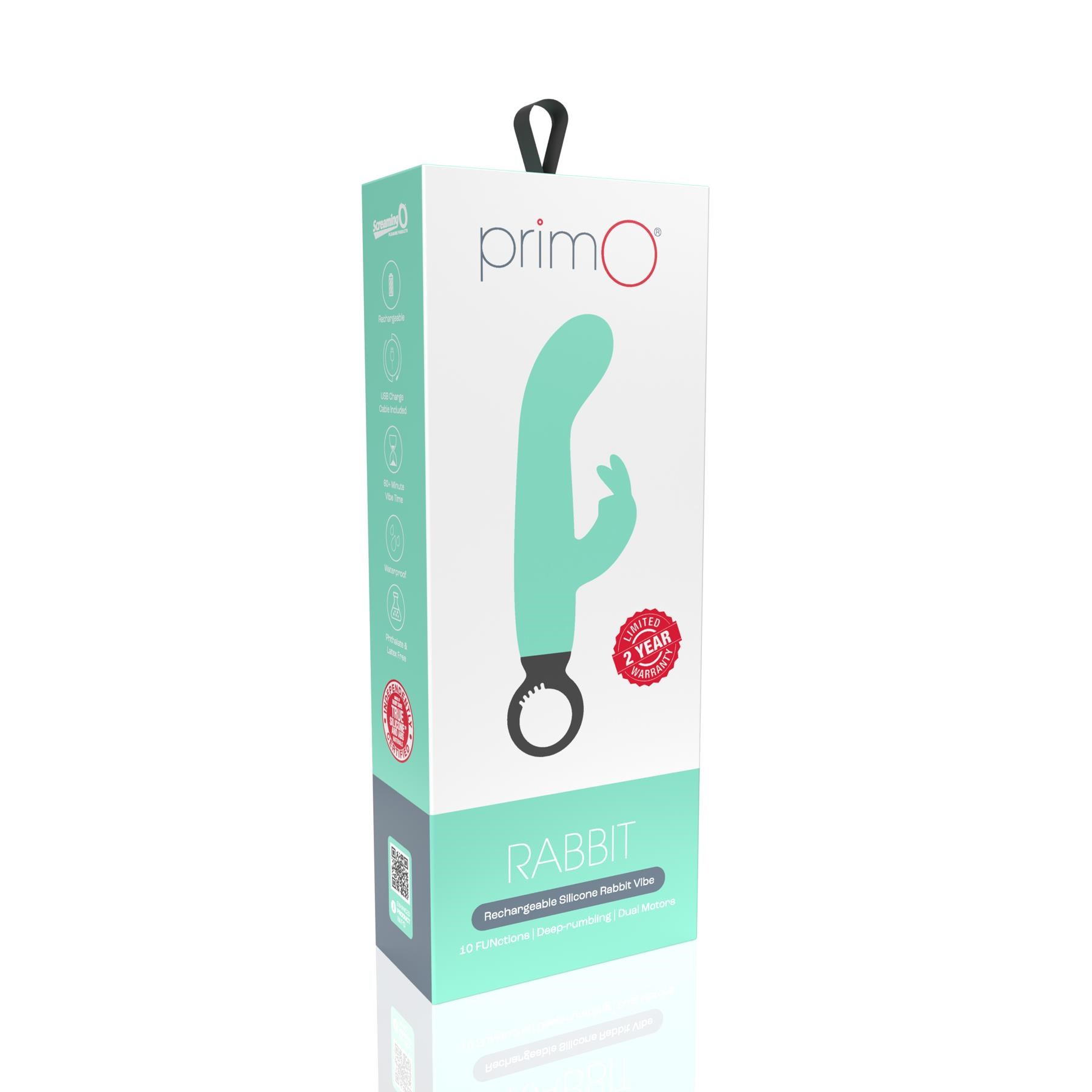 Screaming O Primo Rechargeable Rabbit - Packaging