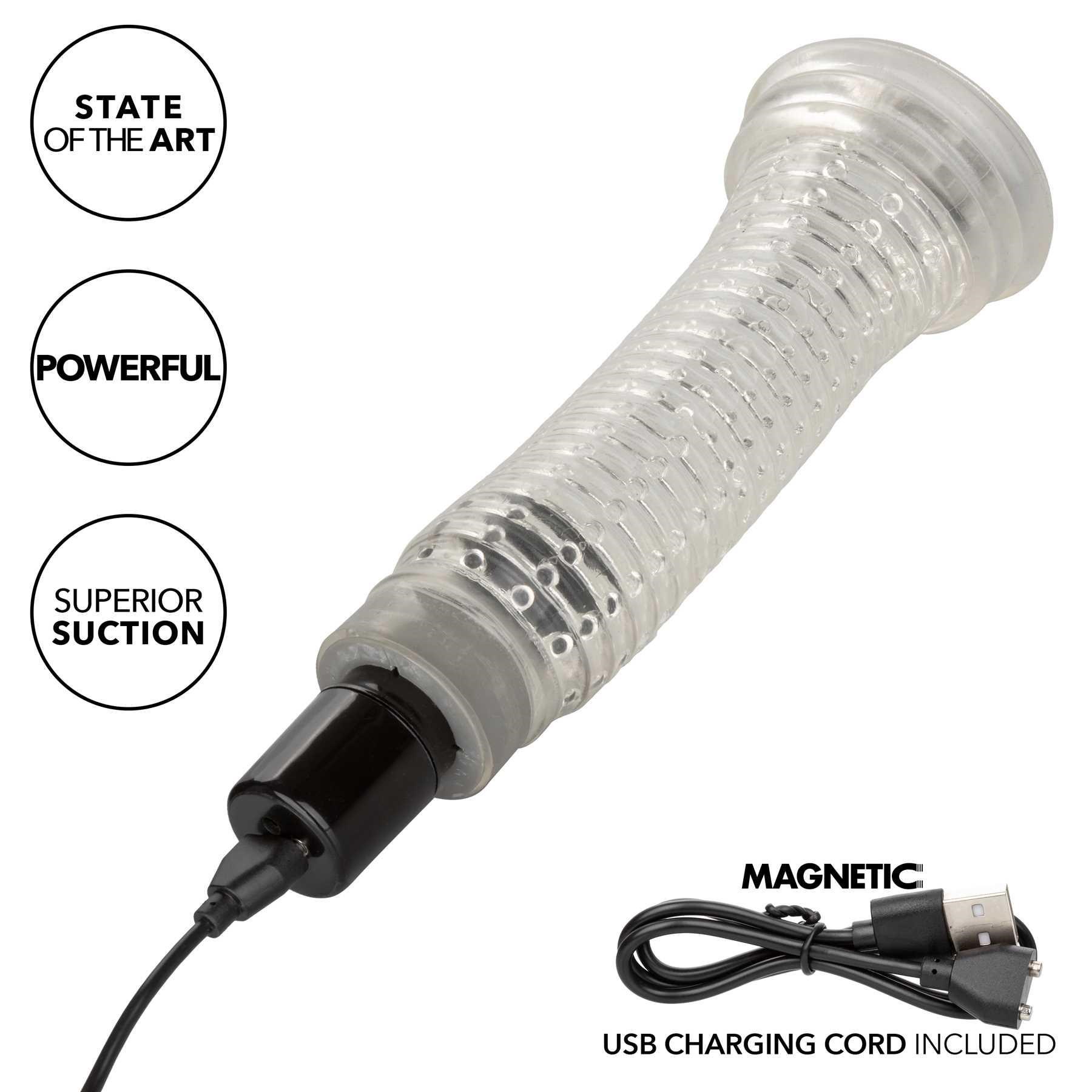 Optimum Power Vibro Air Pump sleeve with USB charging cord