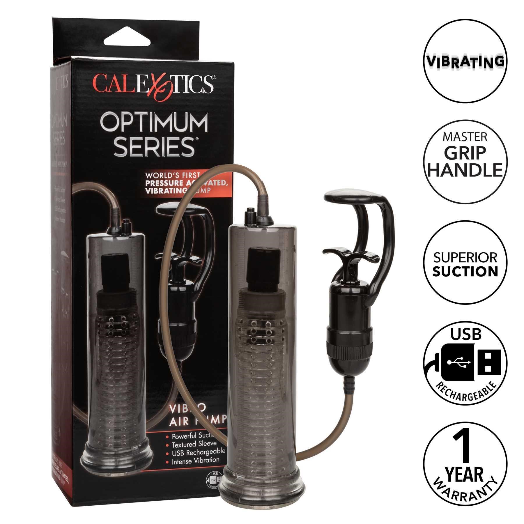 Optimum Power Vibro Air Pump with box and call out features