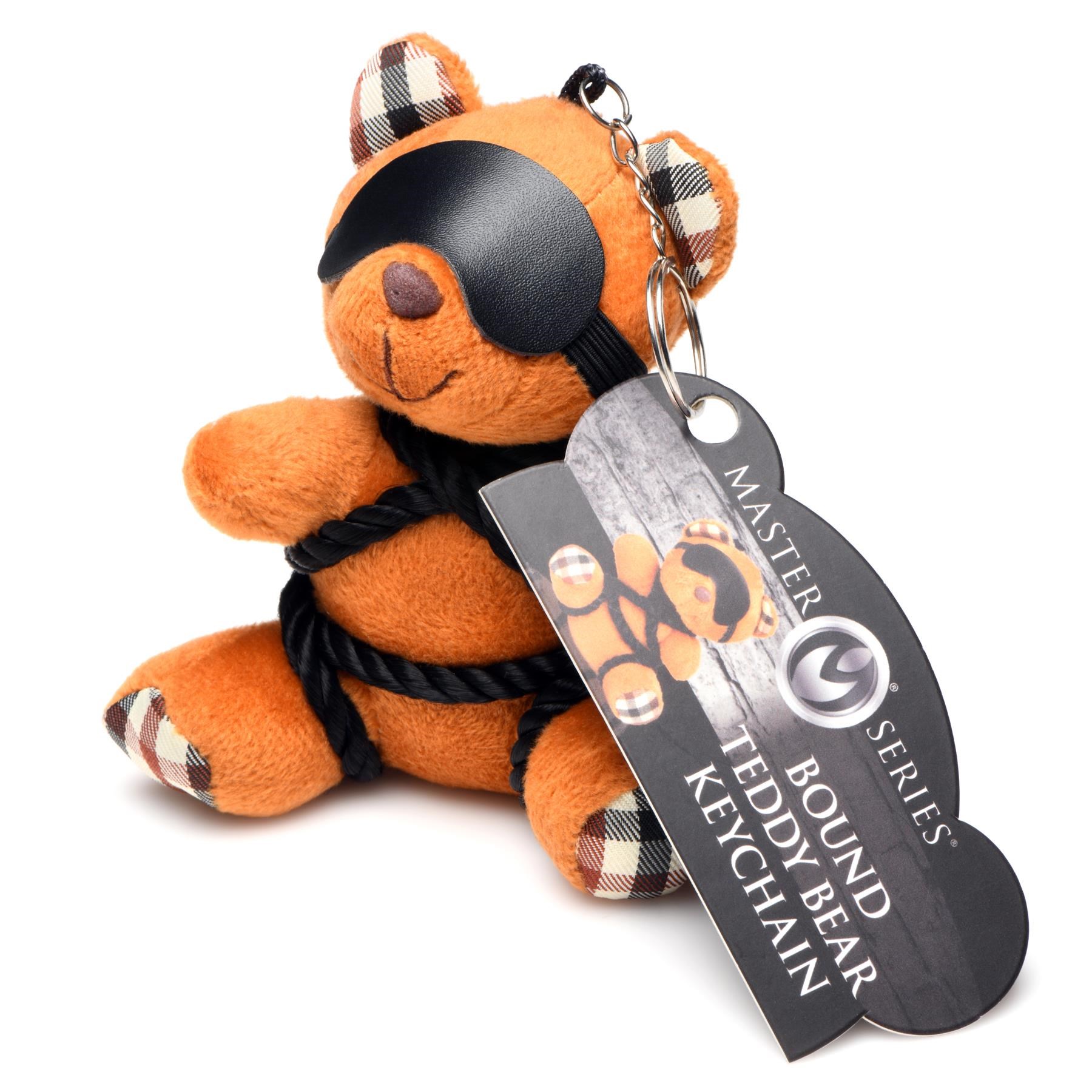 Master Series Bound Teddy Bear Keychain - Product With Hang Tag