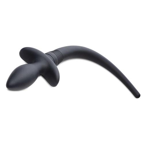 Wagging & Vibrating Puppy Tail Anal Plug left facing view
