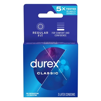 Durex Classic Condom 3 pk