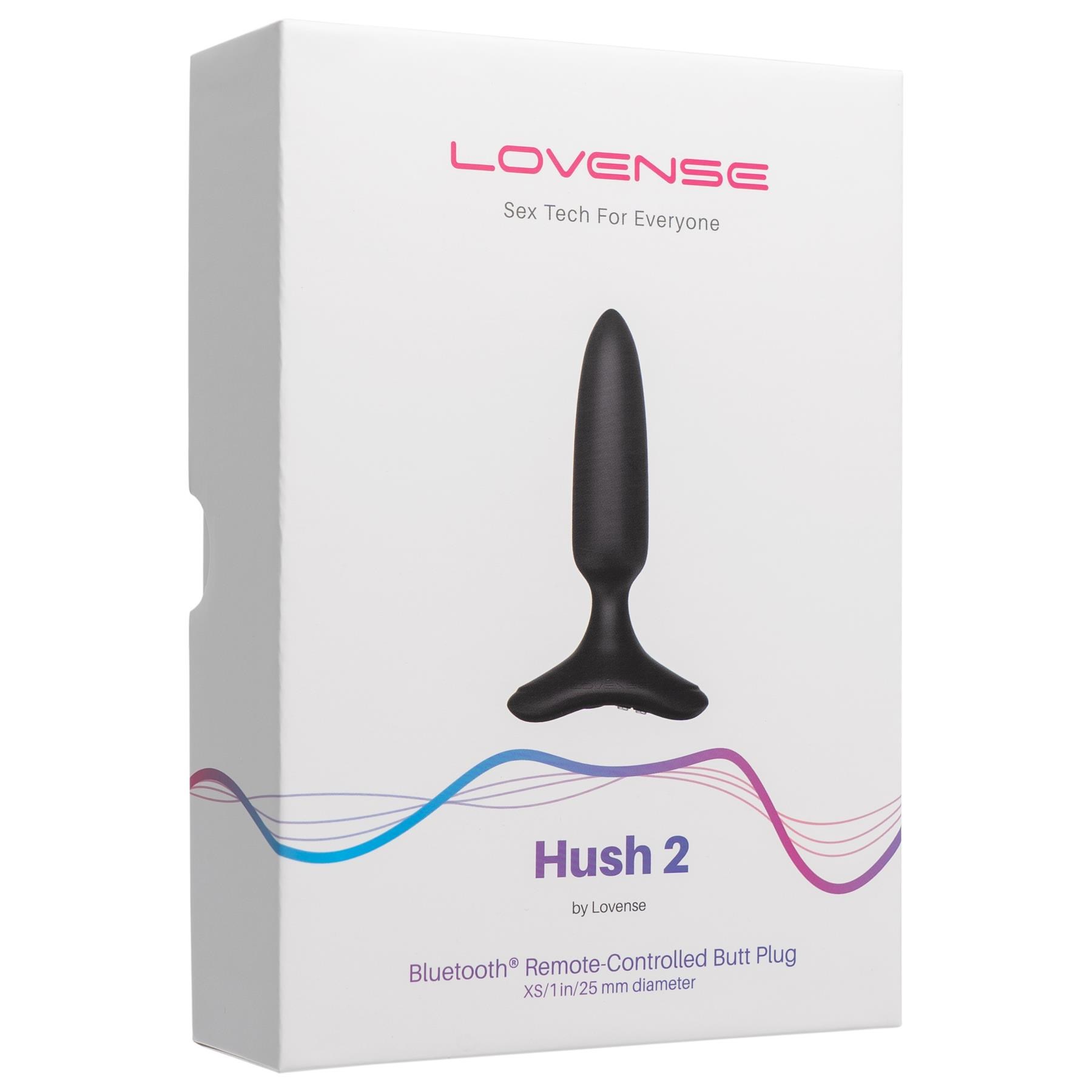 Lovense Hush 2 Bluetooth Vibrating Butt Plug - X-Small - Packaging