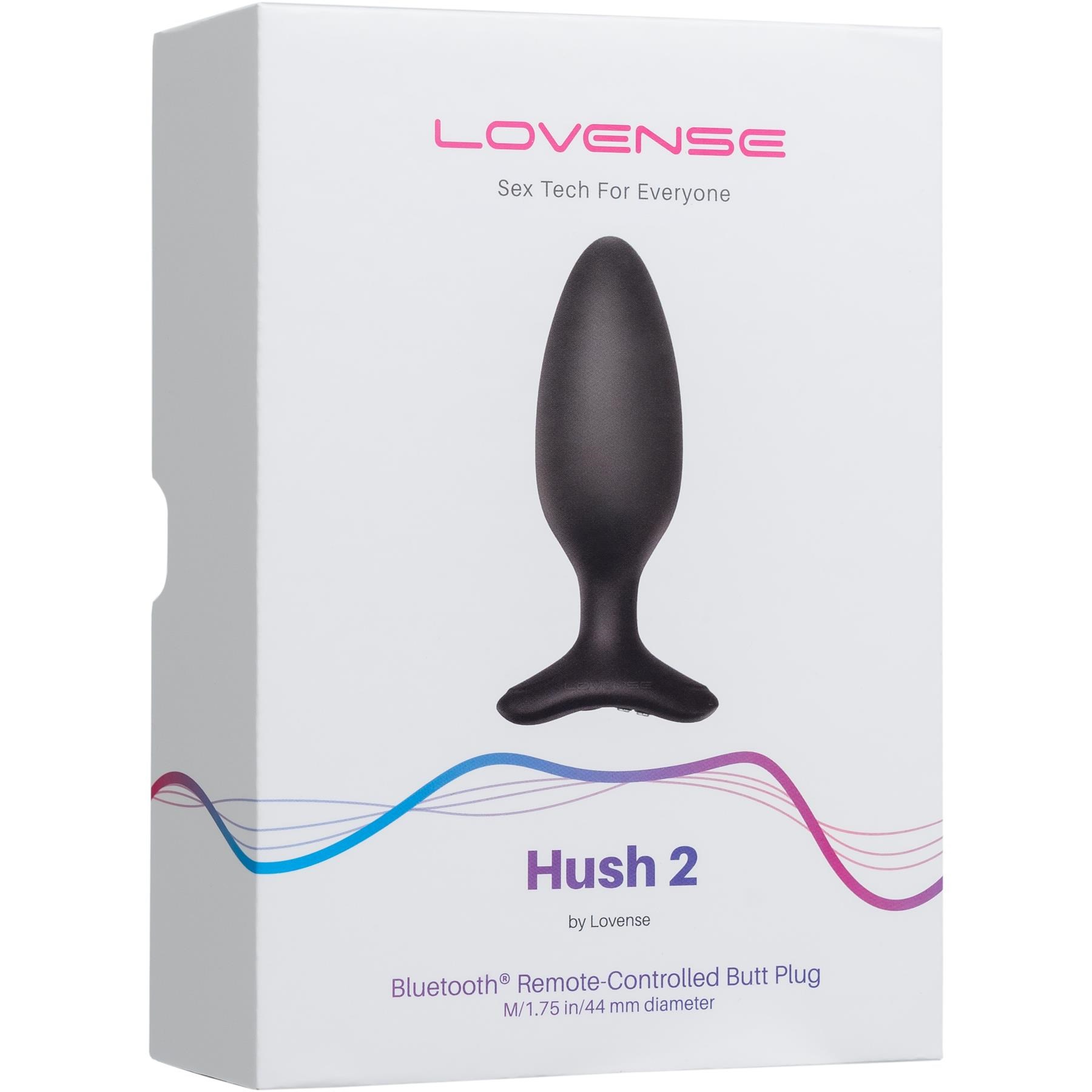 Lovense Hush 2 Bluetooth Vibrating Butt Plug - Medium - Packaging
