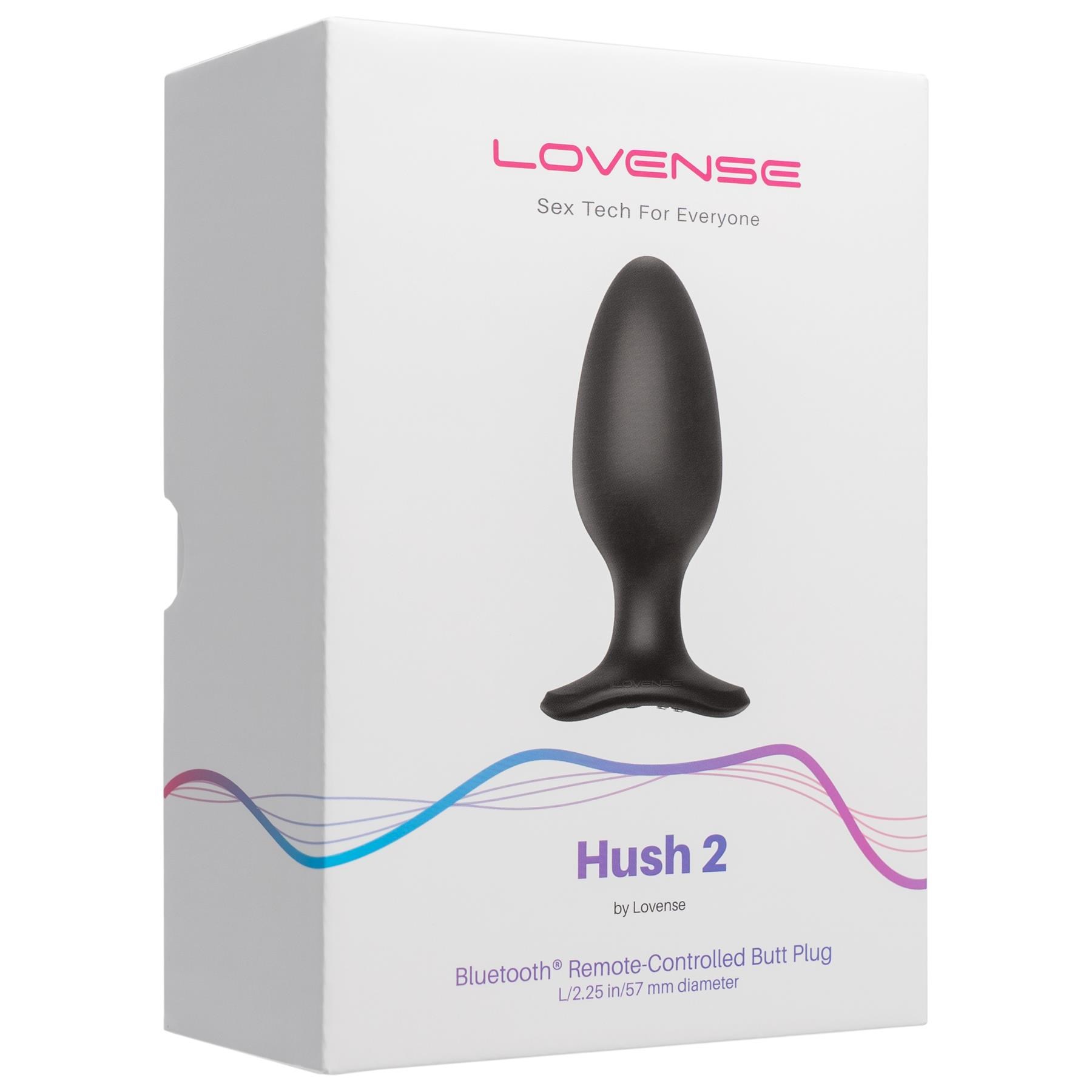 Lovense Hush 2 Bluetooth Vibrating Butt Plug - Large - Packaging