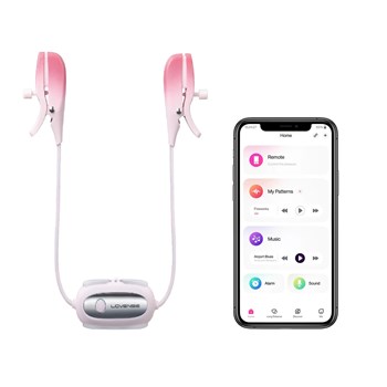 Lovense Gemini Bluetooth Vibrating Nipple Stimulators - Product and App