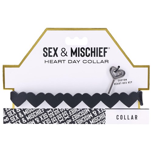 Sex & Mischief Heart Day Collar - Packaging Shot