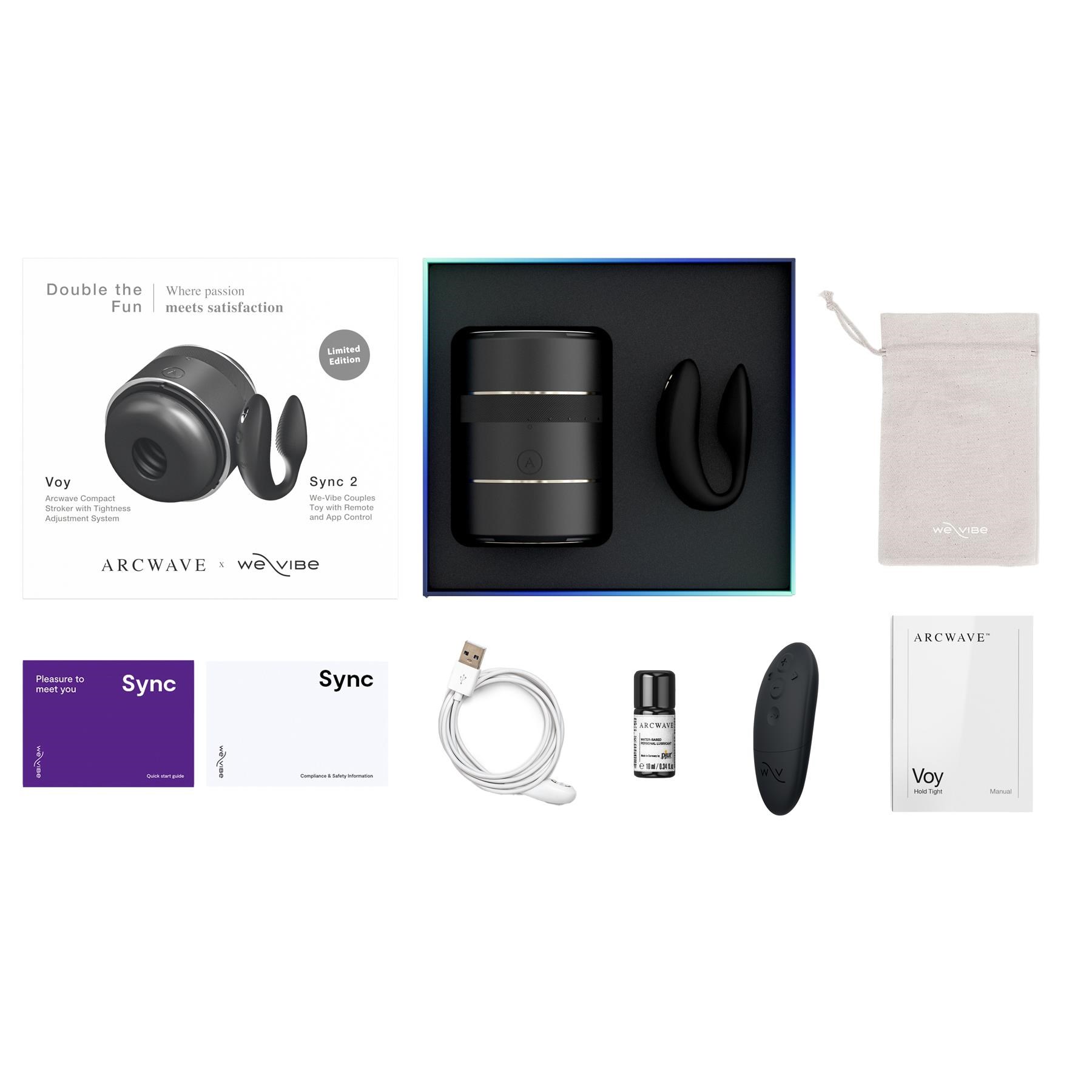 Arcwave + We-Vibe Double The Fun Couples Kit - All components