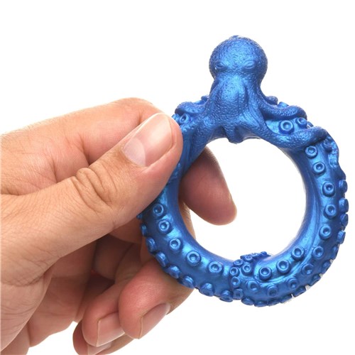 Creature Cocks Poseidon's Octo-Ring Silicone Cock Ring hand holding ring