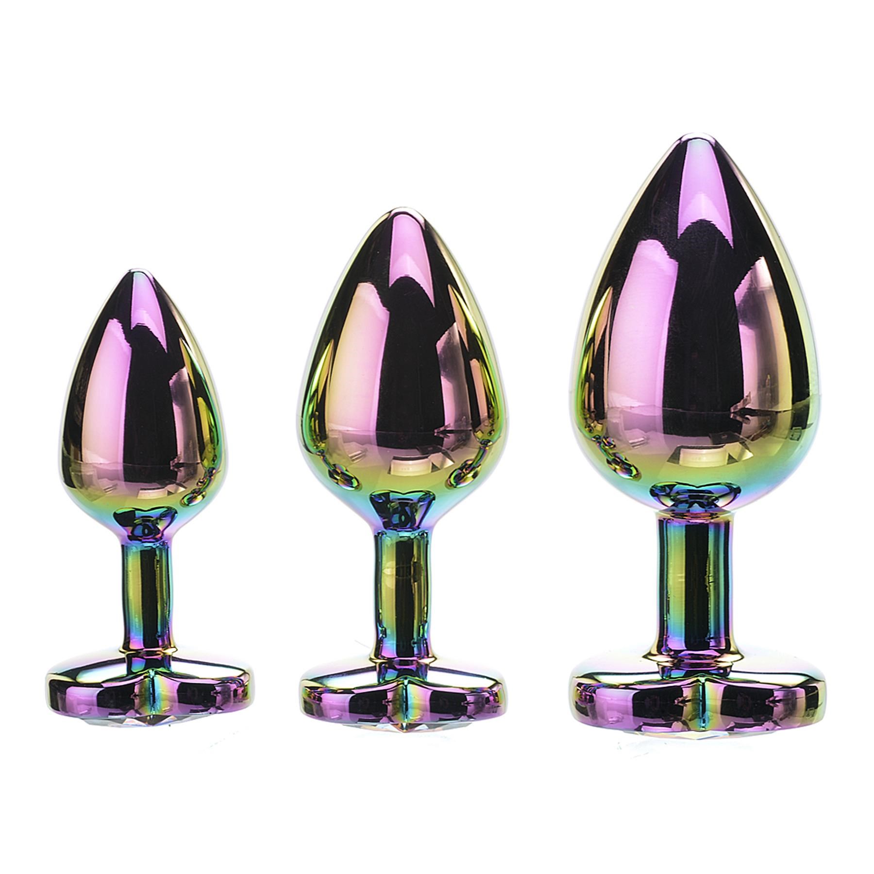 Rear Assets Rainbow Heart Anal Training Set - All Sizes