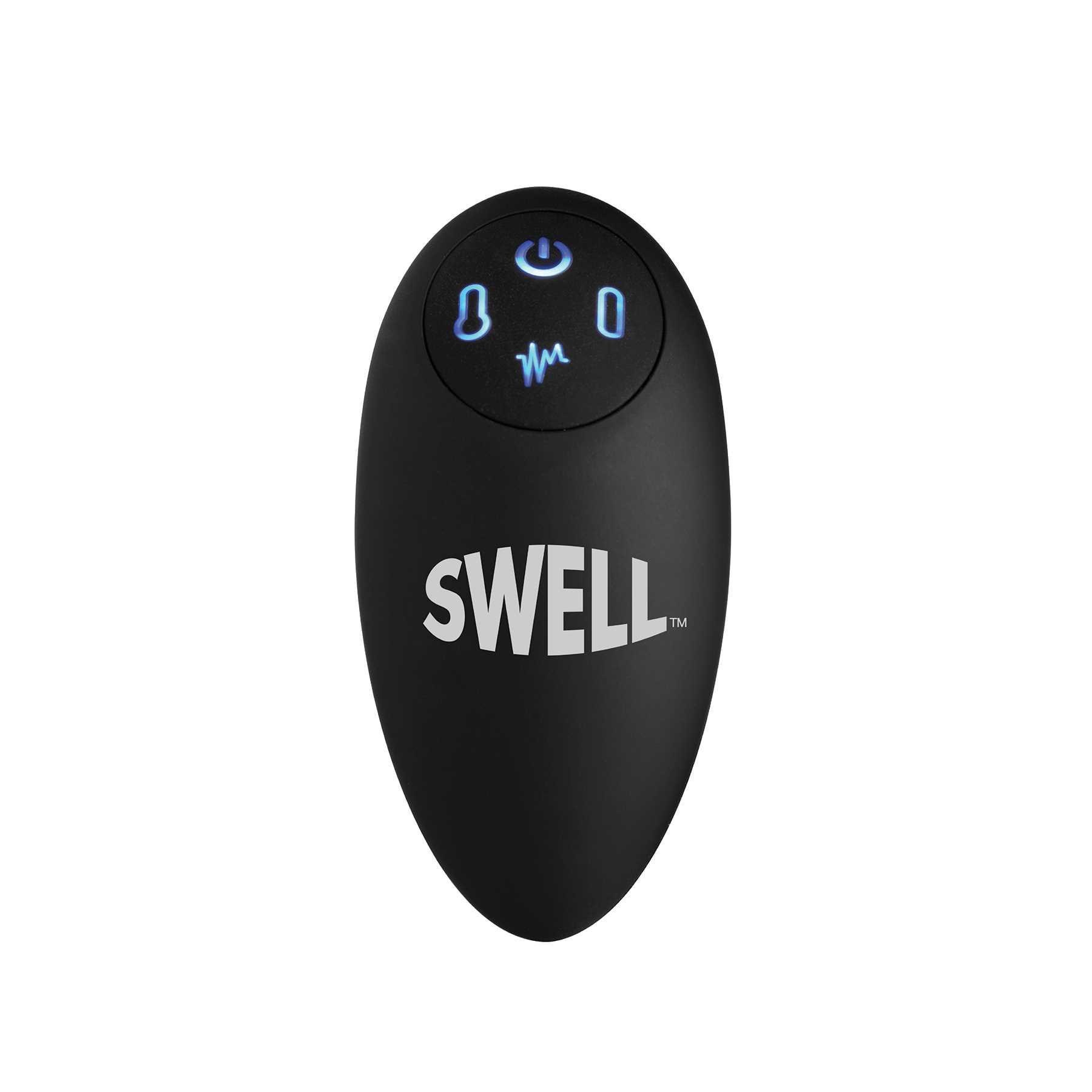 Swell 10X Inflatable Vibrating Curved Plug close up of remote