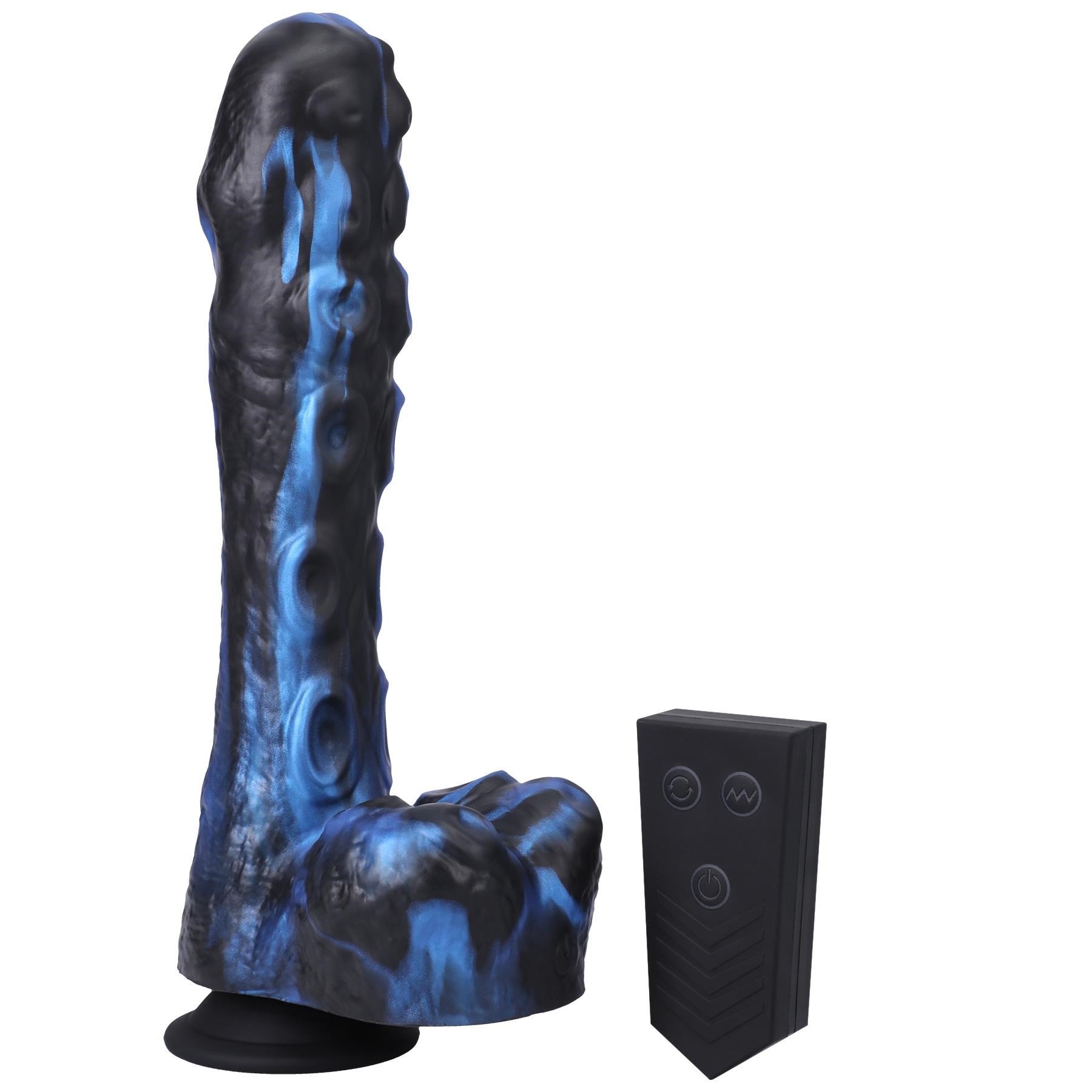 Fort Troff Tendril Thruster Mini F*ck Machine - Product and Remote blue