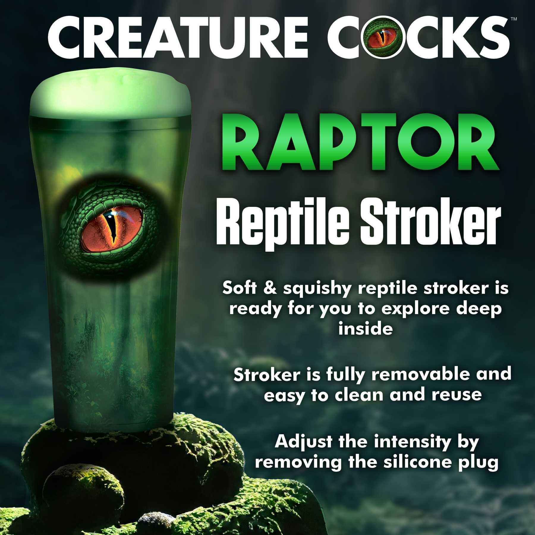 Creature Cocks Raptor Reptile Stroker mood shot #3