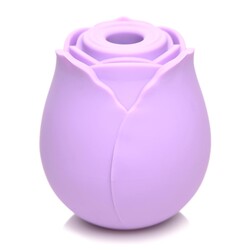 Bloomgasm Suction Rose Clitoral Stimulator Upright Product Shot #1 - Purple