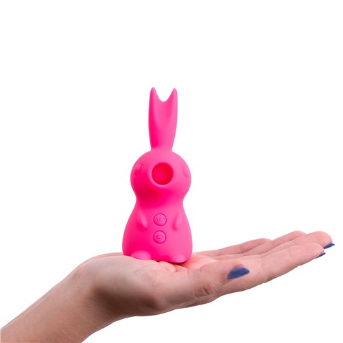 Maia Hunni Sucking and Licking Rabbit Vibrator - Hand Shot