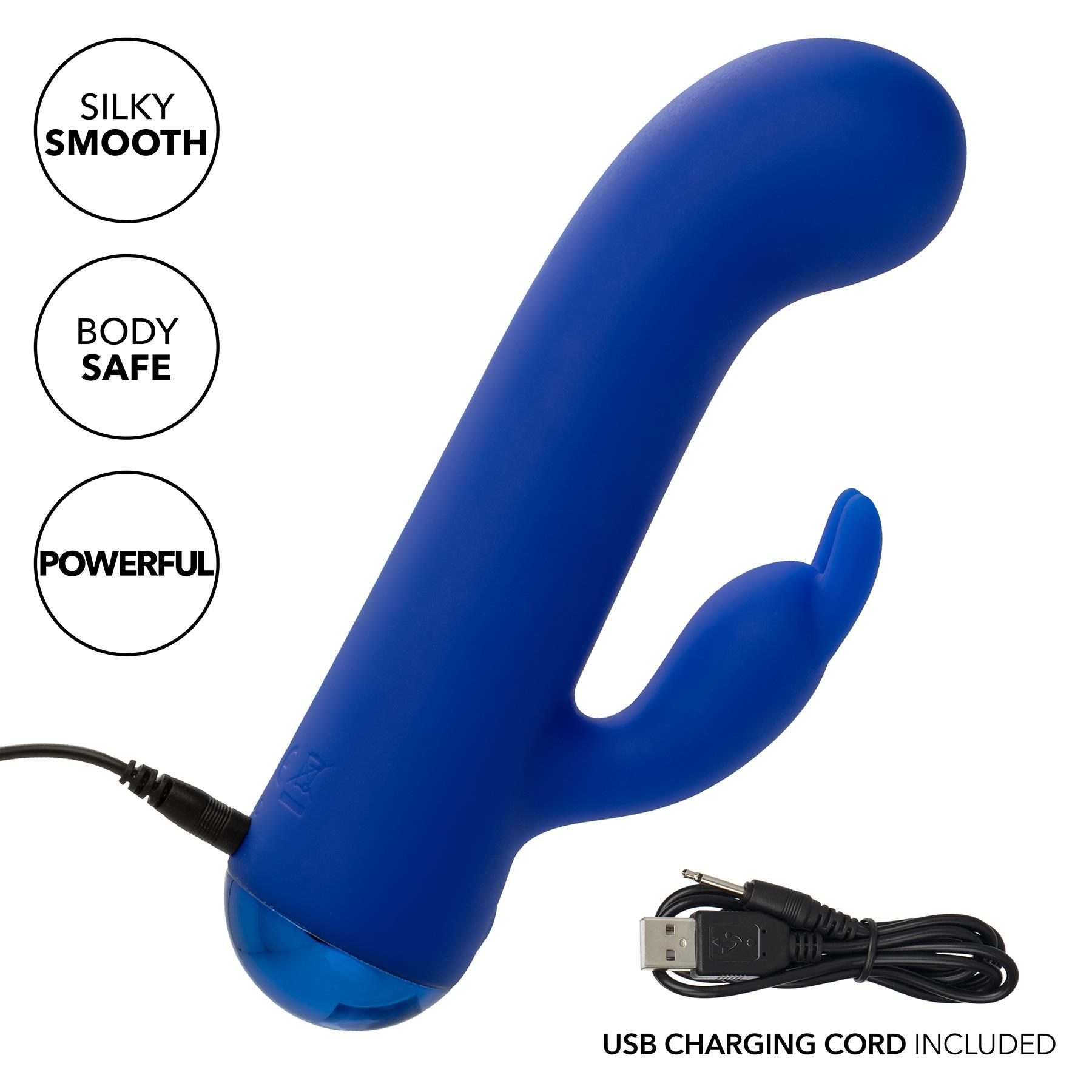 Thicc Chubby Bunny G-Spot Rabbit - Showing Where Charging Cable is Placed