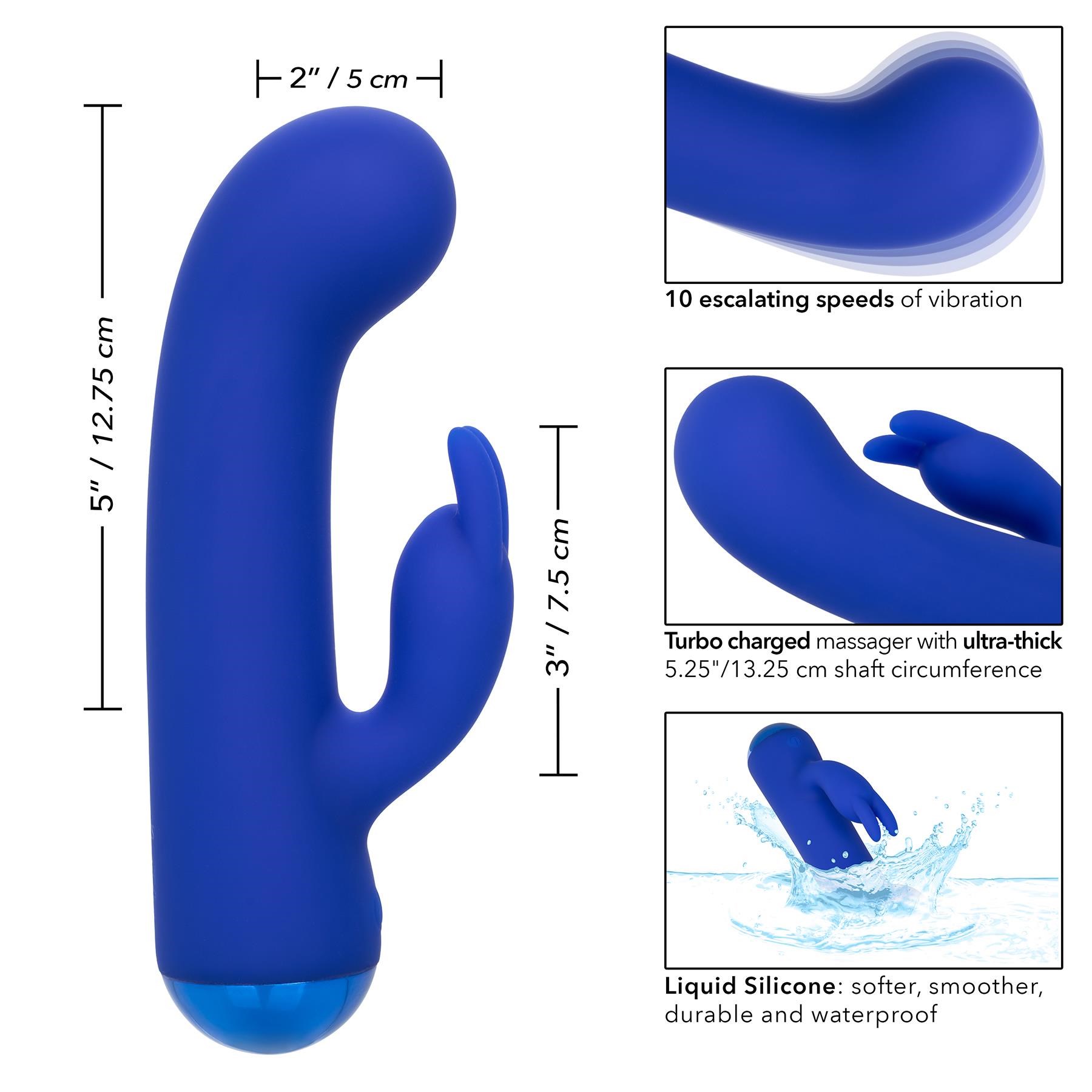 Thicc Chubby Bunny G-Spot Rabbit - Instructions and Dimensions