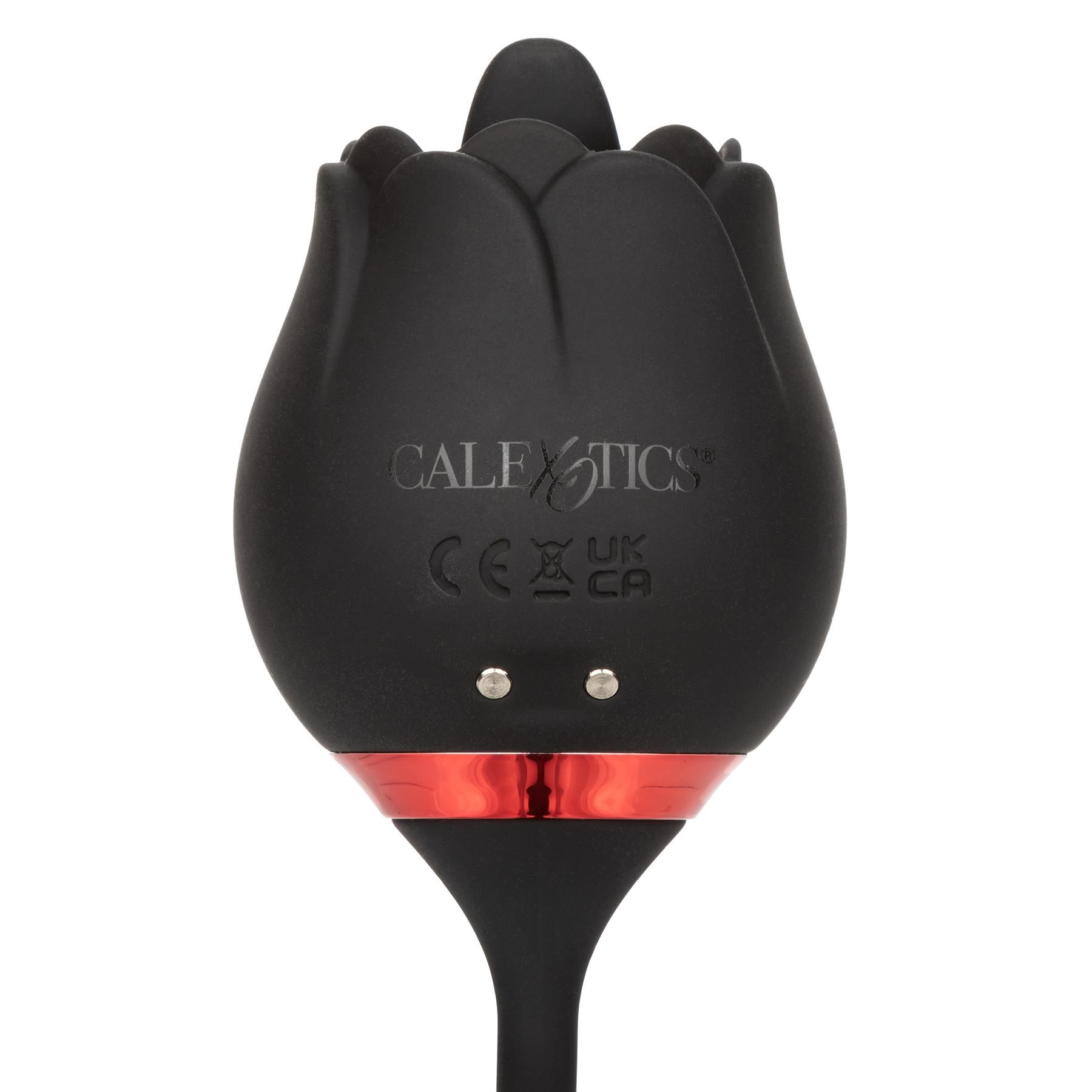 French Kiss Elite Siren Clitorial and Anal Stimulator - Product Shot - Back of Rose Tip