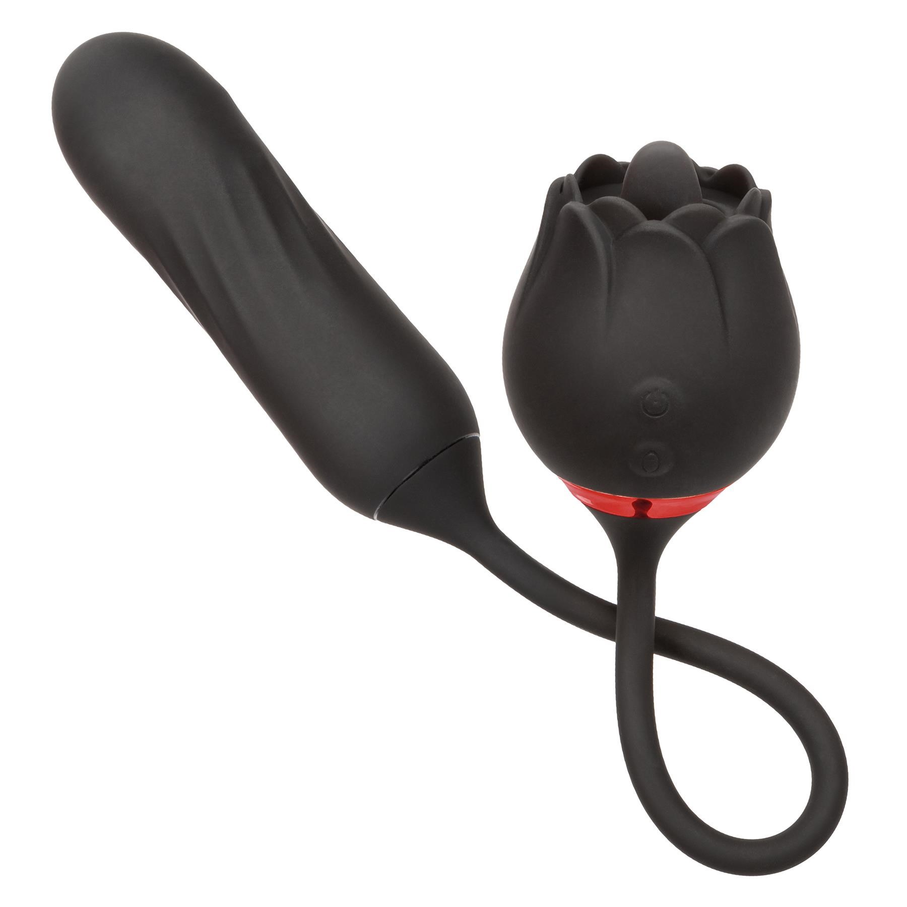 French Kiss Elite Lover Clitorial and Rotating Anal Vibrator - Product Shot